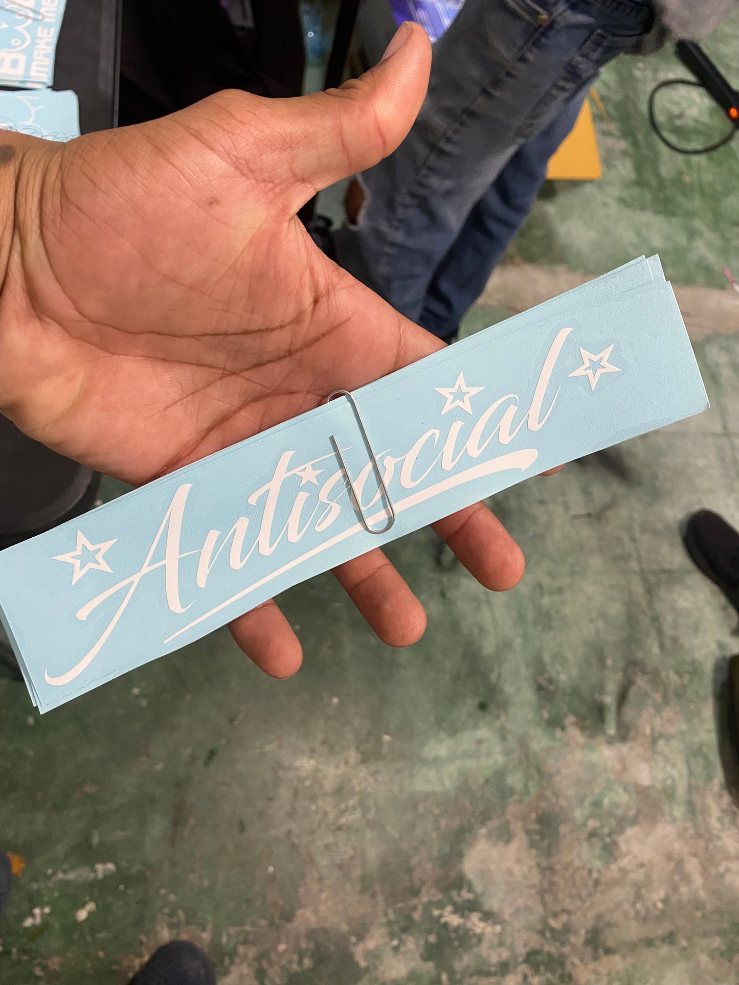Antisocial sticker