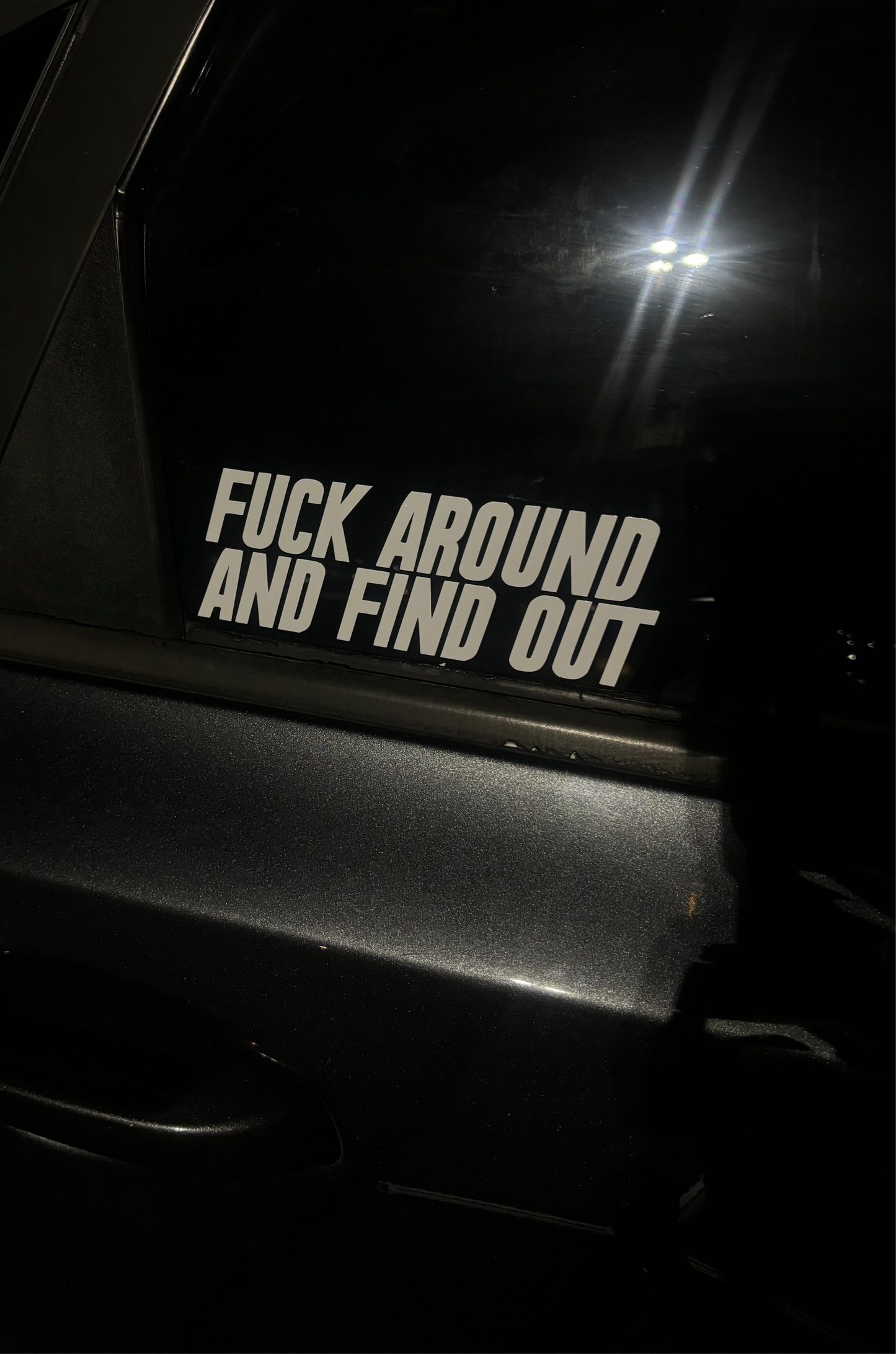Fuck around sticker
