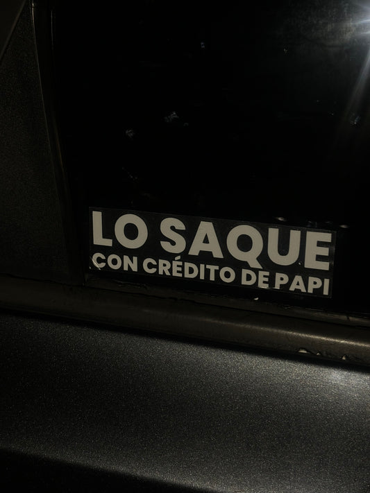 Crédito de papi sticker