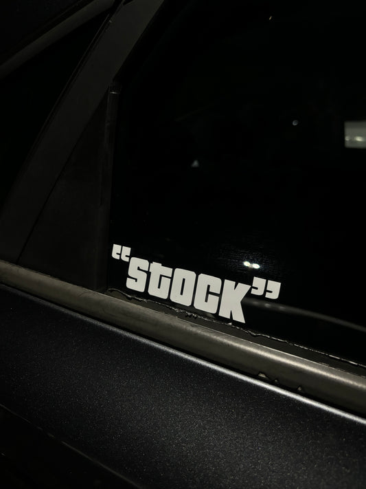 Stock sticker